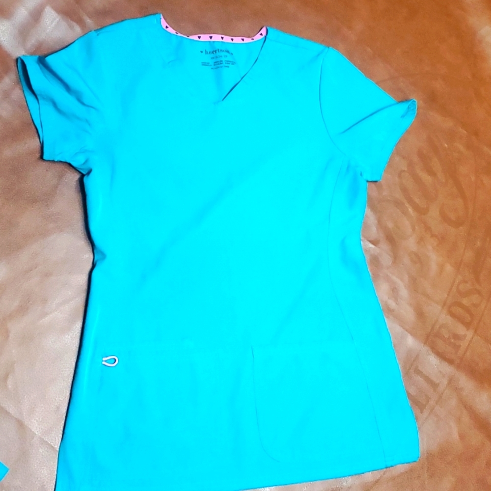 HeartSoul Turquoise scrub top